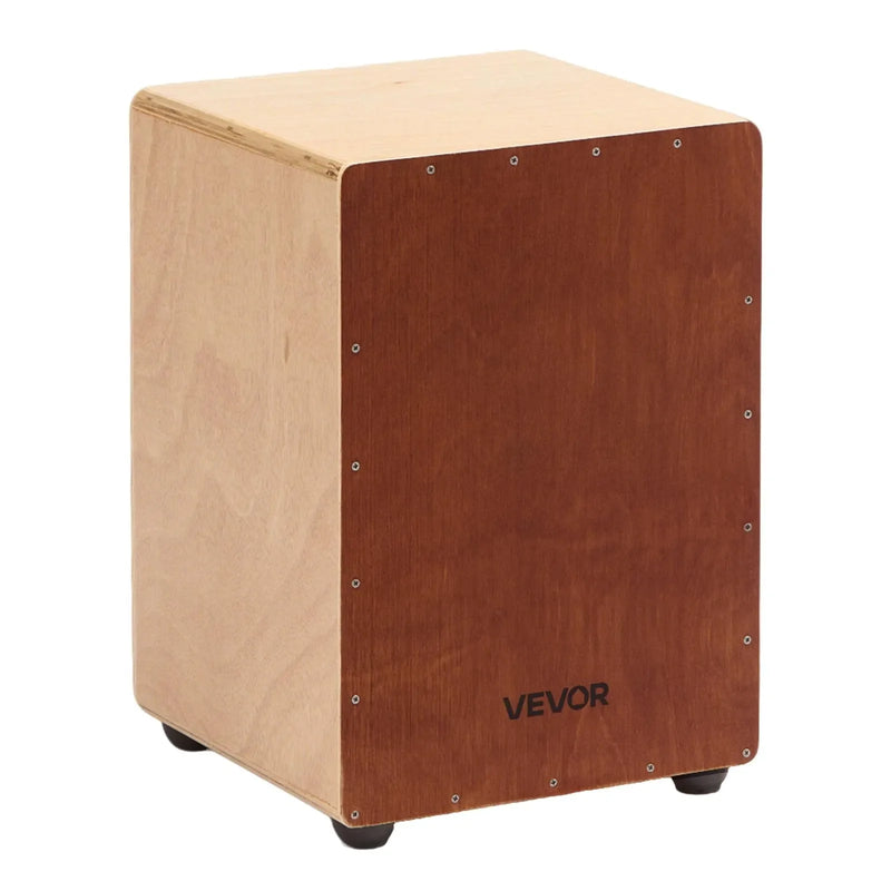 VEVOR koka kachona bungas ar iebūvētām snare stīgām, viegls bērza perkusiju instruments ar silikona kājiņām, pārnēsājams modelis iesācējiem un profesionāļiem, 305 × 305 × 430 mm