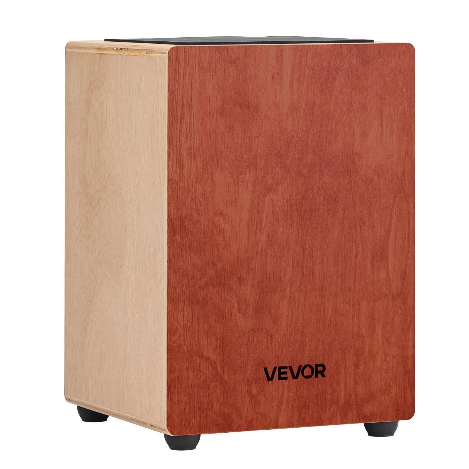 VEVOR kajona boksa bungas ar iekšējām stīgām, pārnēsājamas bērza koka bungas ar silikona kājiņām, 305×305×430 mm