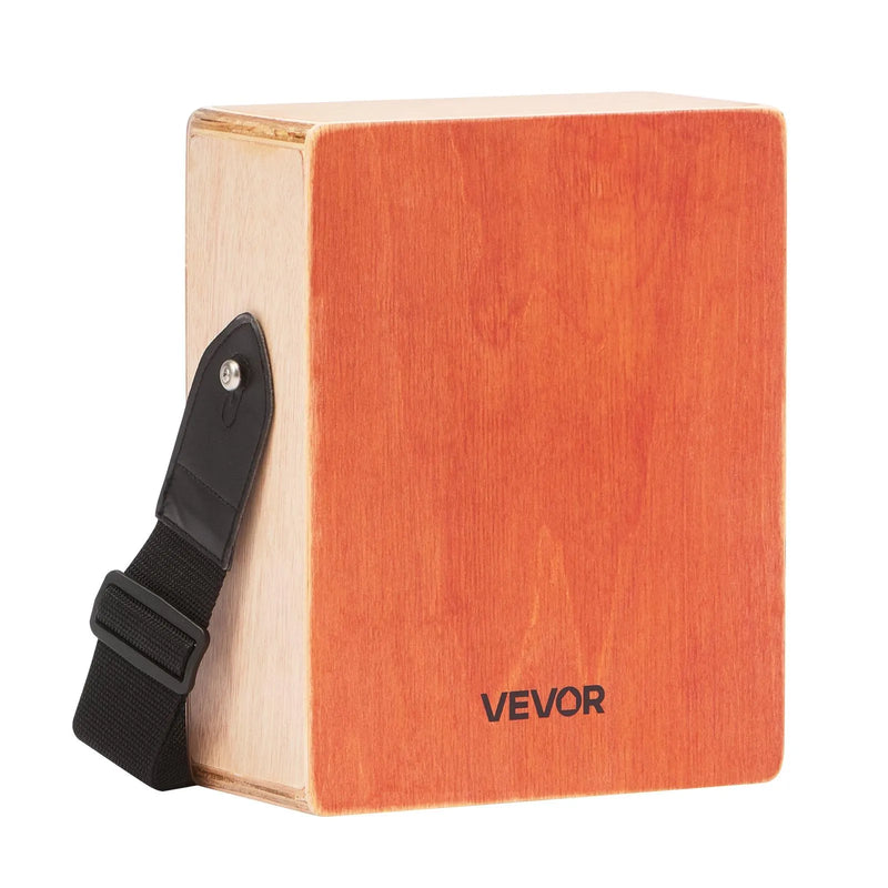 VEVOR kajona boksa bungas ar iekšējām stīgām, vieglas pārnēsājamas bērza koka perkusijas ar ceļojuma somu un regulējamu siksnu, 230 × 100 × 280 mm, iesācējiem un profesionāļiem