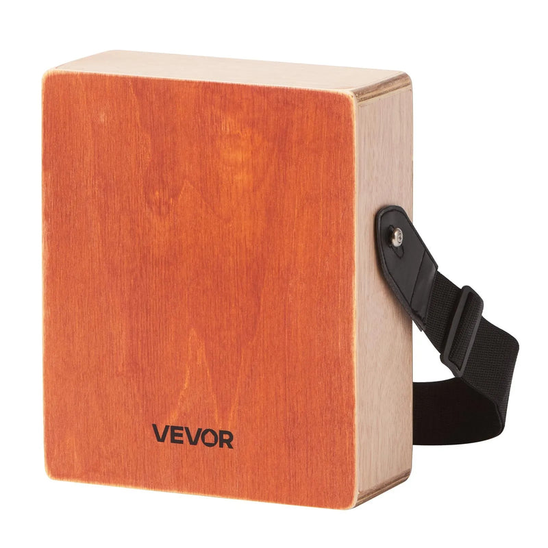 VEVOR kajona boksa bungas ar iekšējām stīgām, vieglas pārnēsājamas bērza koka perkusijas ar ceļojuma somu un regulējamu siksnu, 230 × 100 × 280 mm, iesācējiem un profesionāļiem