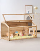 VEVOR koka mazu grauzēju būris, 102 × 51 × 51 cm, piemērots žurkām, grauzējiem un maziem dzīvniekiem