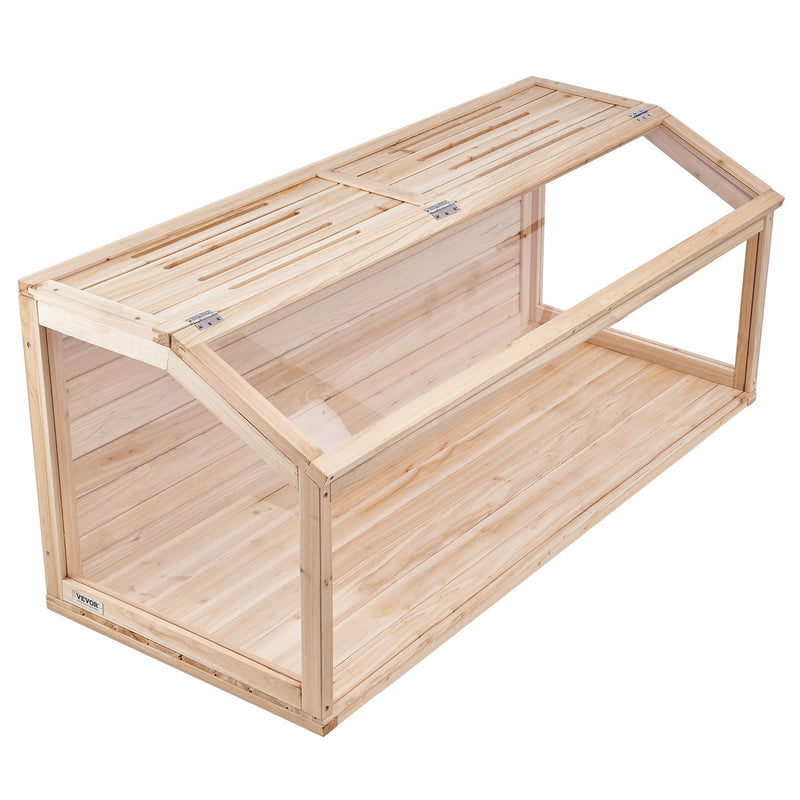 VEVOR koka mazu grauzēju būris 121,9 × 50,8 × 50,8 cm, caurspīdīgi akrila paneļi, piemērots grauzējiem un maziem dzīvniekiem