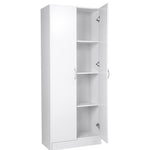 VEVOR virtuves skapītis, 152 cm, 50 kg, brīvi stāvošs, 3 plaukti (2 regulējami), inženieru koks