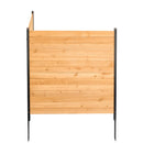 VEVOR koka privātuma žogs, 965 x 1067 mm, 2 paneļu masīvs gaisa kondicioniera aizsargžogs ar metāla mietiņiem, viegla DIY uzstādīšana, āra atkritumu tvertnes aizsegs dārza dekorēšanai