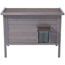 VEVOR soojendusega kassimaja, isoleeritud puidust maja väliskassidele, veekindel varjualune koos soojenduspadjaga, PVC uksekardinaga ja avatava bituumenkattega, 87 x 53,5 x 69 cm, sobib talvel 1-3 kassile