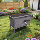 VEVOR soojendusega kassimaja, isoleeritud puidust maja väliskassidele, veekindel varjualune koos soojenduspadjaga, PVC uksekardinaga ja avatava bituumenkattega, 87 x 53,5 x 69 cm, sobib talvel 1-3 kassile