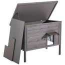 VEVOR soojendusega kassimaja, isoleeritud puidust maja väliskassidele, veekindel varjualune koos soojenduspadjaga, PVC uksekardinaga ja avatava bituumenkattega, 87 x 53,5 x 69 cm, sobib talvel 1-3 kassile