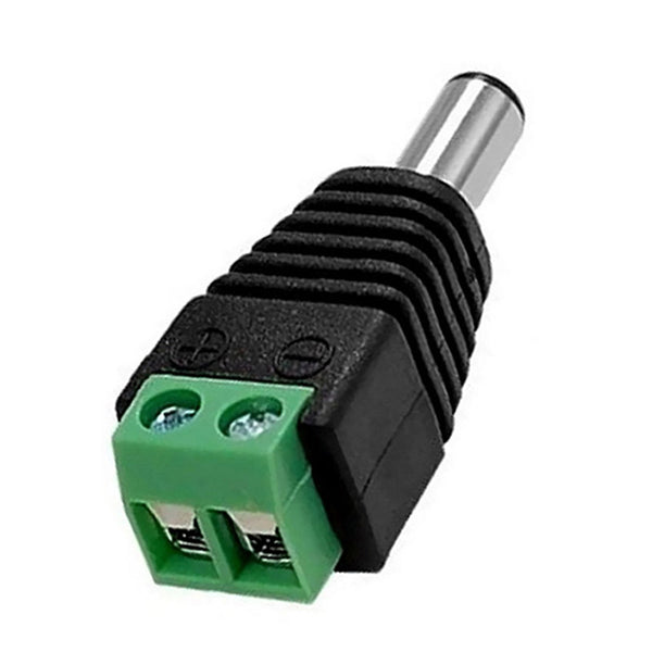 Connection for LED strip to power supply, DC MALE
