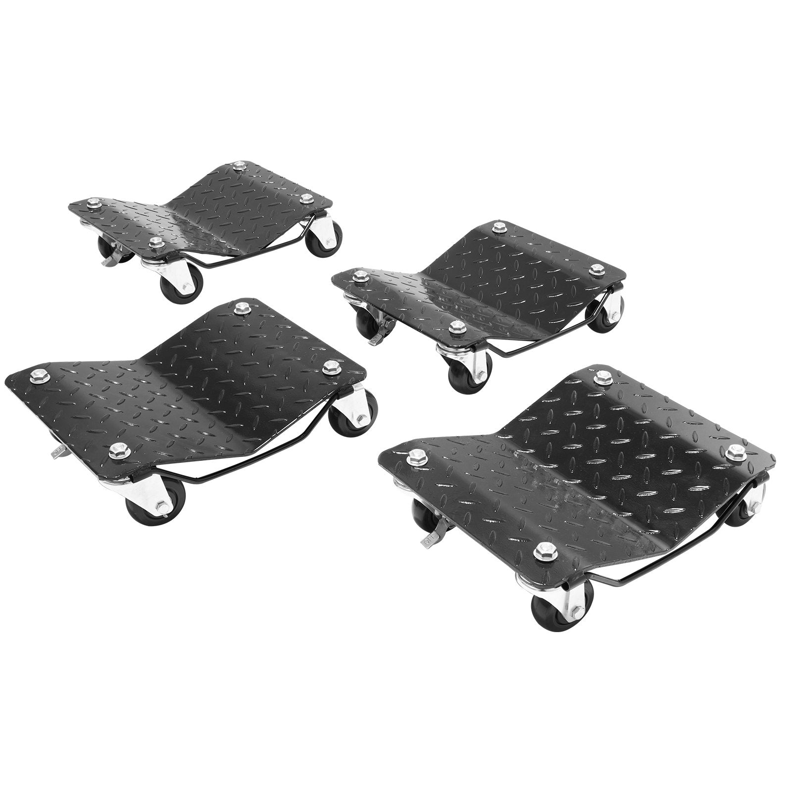 Набор тележек VEVOR (4 шт.) для ремонта автомобилей в тяжелых условиях - 2 722 кг