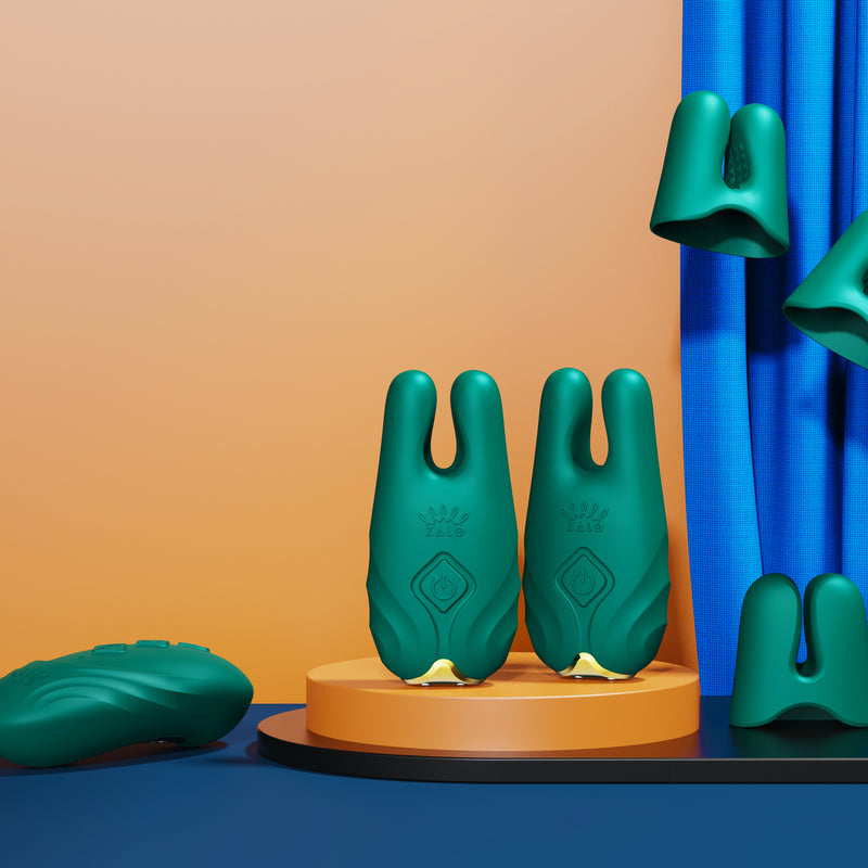 NAVE krūšu masāžas  ierīces komplekts ar pulti un aplikāciju,melnā krāsa,skatīt aprakstu,diskrēta piegāde melnā iepakojumā