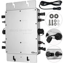 VEVOR 1200 W jaudas invertors ar MPPT, ūdensizturīgs saules tīkla (grid-tie) invertors DC uz AC 220 V, mikroinvertors (1200 W / 220 V)