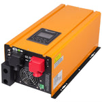 VEVOR 3000 W tīras sinusoidālās strāvas invertors (maks. 9000 W), 12 V DC–110 V AC bezsaistes barošanas pārveidotājs ar akumulatora lādētāju, LCD displeju un zemas frekvences saules enerģijas pārveidotāju