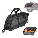 VEVOR motocikla sānu somas ieliktnis, 18 l ceļojumu bagāžas organizatora soma, saderīga ar Harley Davidson Touring 1993–2022 Road Glide, Street Glide, Electra Glide un Road King sānu somām, melna