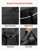 VEVOR motocikla sānu somas ieliktnis, 18 l ceļojumu bagāžas organizatora soma, saderīga ar Harley Davidson Touring 1993–2022 Road Glide, Street Glide, Electra Glide un Road King sānu somām, melna