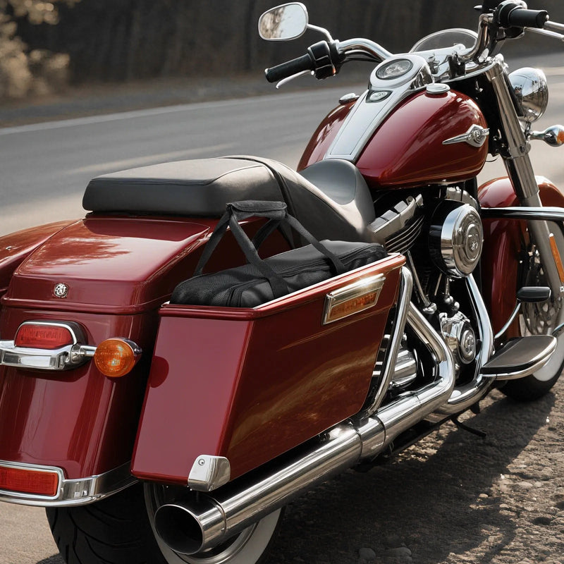 VEVOR motocikla sānu somas ieliktnis, 18 l ceļojumu bagāžas organizatora soma, saderīga ar Harley Davidson Touring 1993–2022 Road Glide, Street Glide, Electra Glide un Road King sānu somām, melna