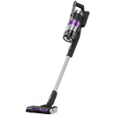 EUREKA Bezvadu vertikālais putekļsūcējs NEC490 ar pašiztukšošanās staciju, 350 W BLDC motoru, 3 l putekļu maisu un maināmu akumulatoru, melns un violets