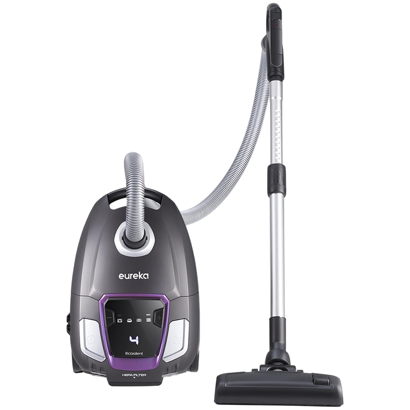 EUREKA Putekļsūcējs ar putekļu maisu NEN300, 700 W, 16 kPa, 2 l, H13 HEPA filtrs un LED displejs, melns