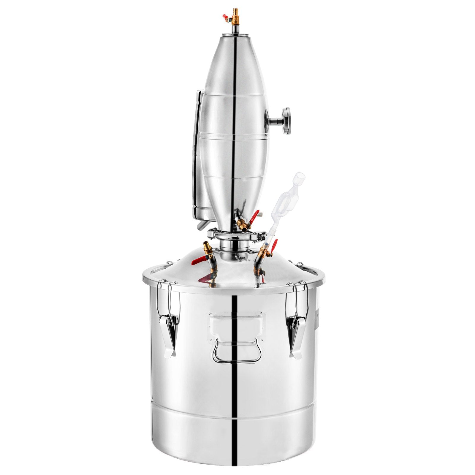 20L distillation apparatus with built-in thermometer and water circulation pump, suitable for alcohol distillation, essential oil extraction and water purification