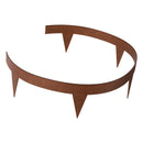 VEVOR tērauda dārza apmale, 10 gab., 1016 × 114 mm laikapstākļu izturīga iepriekš oksidēta metāla ainavas apmale, lokāma smagās klases zāliena apmale, puķu dobju, pagalma un celiņu norobežošanai