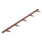 VEVOR tērauda dārza apmale, 10 gab., 1016 × 114 mm laikapstākļu izturīga iepriekš oksidēta metāla ainavas apmale, lokāma smagās klases zāliena apmale, puķu dobju, pagalma un celiņu norobežošanai