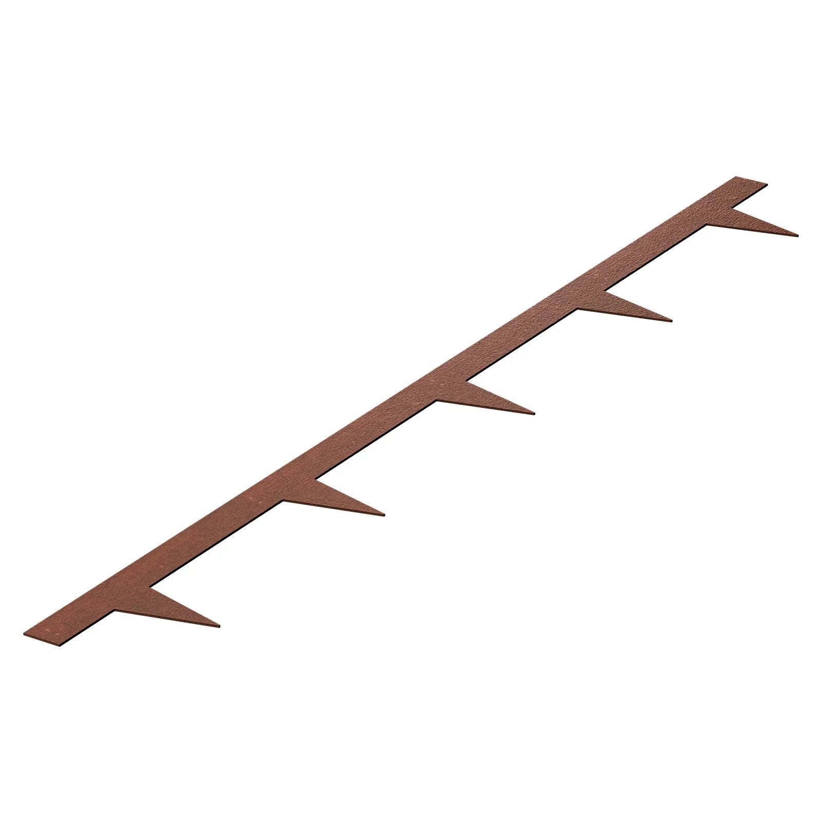 VEVOR tērauda dārza apmale, 10 gab., 1016 × 114 mm laikapstākļu izturīga iepriekš oksidēta metāla ainavas apmale, lokāma smagās klases zāliena apmale, puķu dobju, pagalma un celiņu norobežošanai