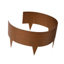 VEVOR tērauda dārza apmale, 6 gab., 1016 × 203 mm laikapstākļu izturīga iepriekš oksidēta metāla ainavas apmale, lokāma zāliena apmale, puķu dobju, pagalma un celiņu norobežošanai