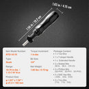Regulējams griezes skrūvgriezis 1/4", 1,13–7,91 N·m, solis 0,11 N·m
