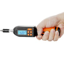 VEVOR Digitālais griezes skrūvgriezis, 6,35 mm piedziņa, LCD ekrāns, 0,3–8 N·m diapazons, 0,01 N·m solis, ar uzgaļiem un futrāli