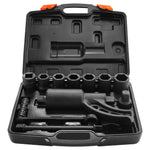 VEVOR griezes momenta pastiprinātājs, 25 mm kvadrāts, pārnesuma attiecība 1:58, maksimālais griezes moments 4800 N·m, ar 8 uzgriežņu ligzdām un uzglabāšanas kārbu, piemērots kravas automobiļiem, piekabēm un kemperiem