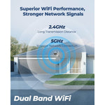Reolink 4K 8MP Wi-Fi videokaamera inimeste, autode ja loomade tuvastamisega. 180° panoraamvaade 5GHz/2,4GHz Wi-Fi, kahesuunaline heli.Värviline öönägemine, Duo seeria W730.
