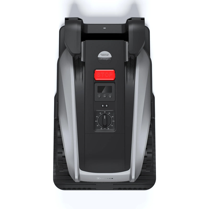 Iepriekšpasūtīšana_600 m²_Ecovacs GOAT robotizētais zāles pļāvējs O600 RTK (pelēks/melns, litija jonu akumulators 2,5 Ah)