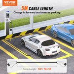 VEVOR Type 2 uz Type 2 EV uzlādes kabelis, 32A, 5 m, 7kW, TPU pārklājums, piemērots elektrisko transportlīdzekļu uzlādei.