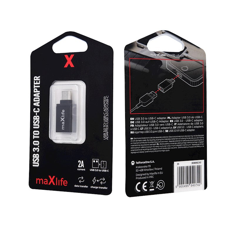 Maxlife USB 3.0 uz USB-C adapteris