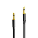 Аудиокабель Maxlife jack 3.5 mm - jack 3.5 mm, 1 м, черный