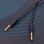 Maxlife audio kabelis jack 3.5 mm - jack 3.5 mm, 1 m, melns