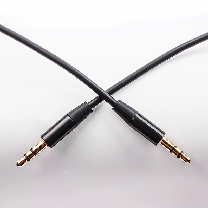 Maxlife audio kabelis jack 3.5 mm - jack 3.5 mm, 1 m, melns