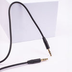 Maxlife audio kabelis jack 3.5 mm - jack 3.5 mm, 1 m, melns