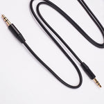 Maxlife audio kabelis jack 3.5 mm - jack 3.5 mm, 1 m, melns