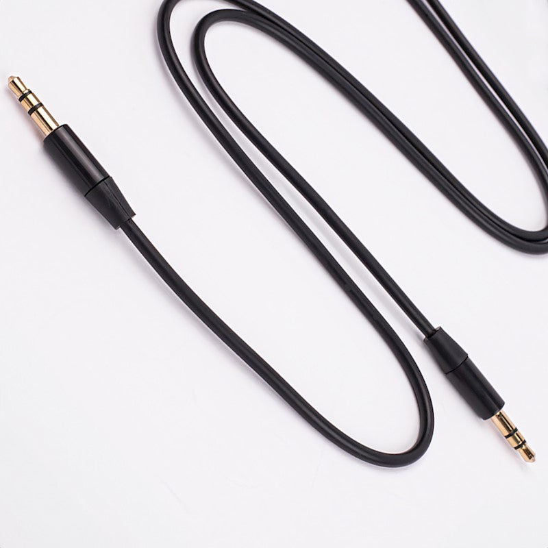 Maxlife audio kabelis jack 3.5 mm - jack 3.5 mm, 1 m, melns