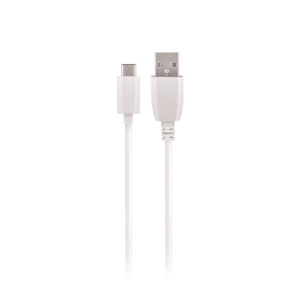 Maxlife USB-A–USB-C kabelis, 3A, 15W, 1m, balts