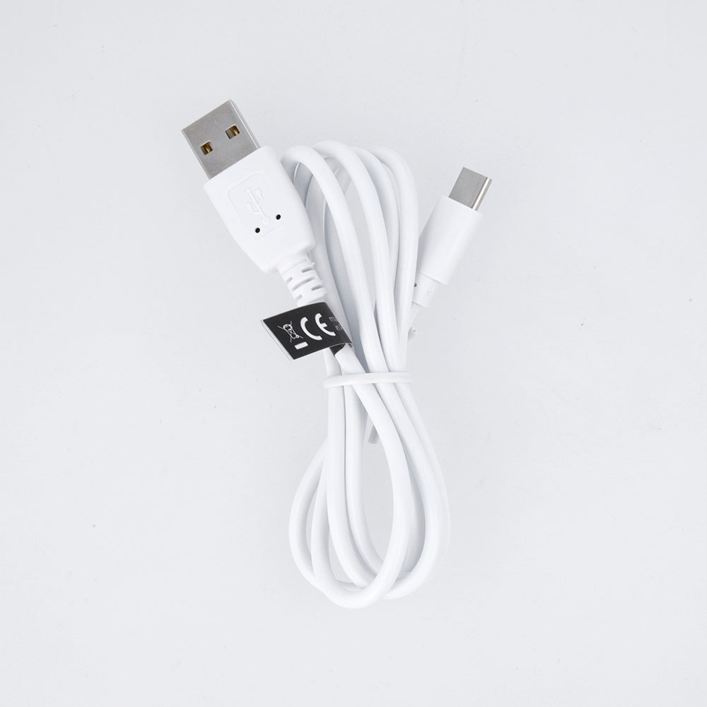 Maxlife USB-A–USB-C kabelis, 3A, 15W, 1m, balts
