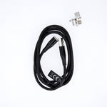Магнитный USB-кабель Maxlife MXUC-03 — Lightning + USB-C + microUSB, 1,0 м, 3 А, черный, нейлон