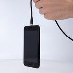 Магнитный USB-кабель Maxlife MXUC-03 — Lightning + USB-C + microUSB, 1,0 м, 3 А, черный, нейлон