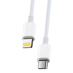 Maxlife MXUC-05 kabelis USB-C - Lightning 2,0 m 20W balts