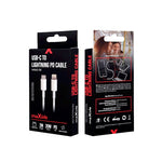 Maxlife MXUC-05 kabelis USB-C - Lightning 2,0 m 20W balts