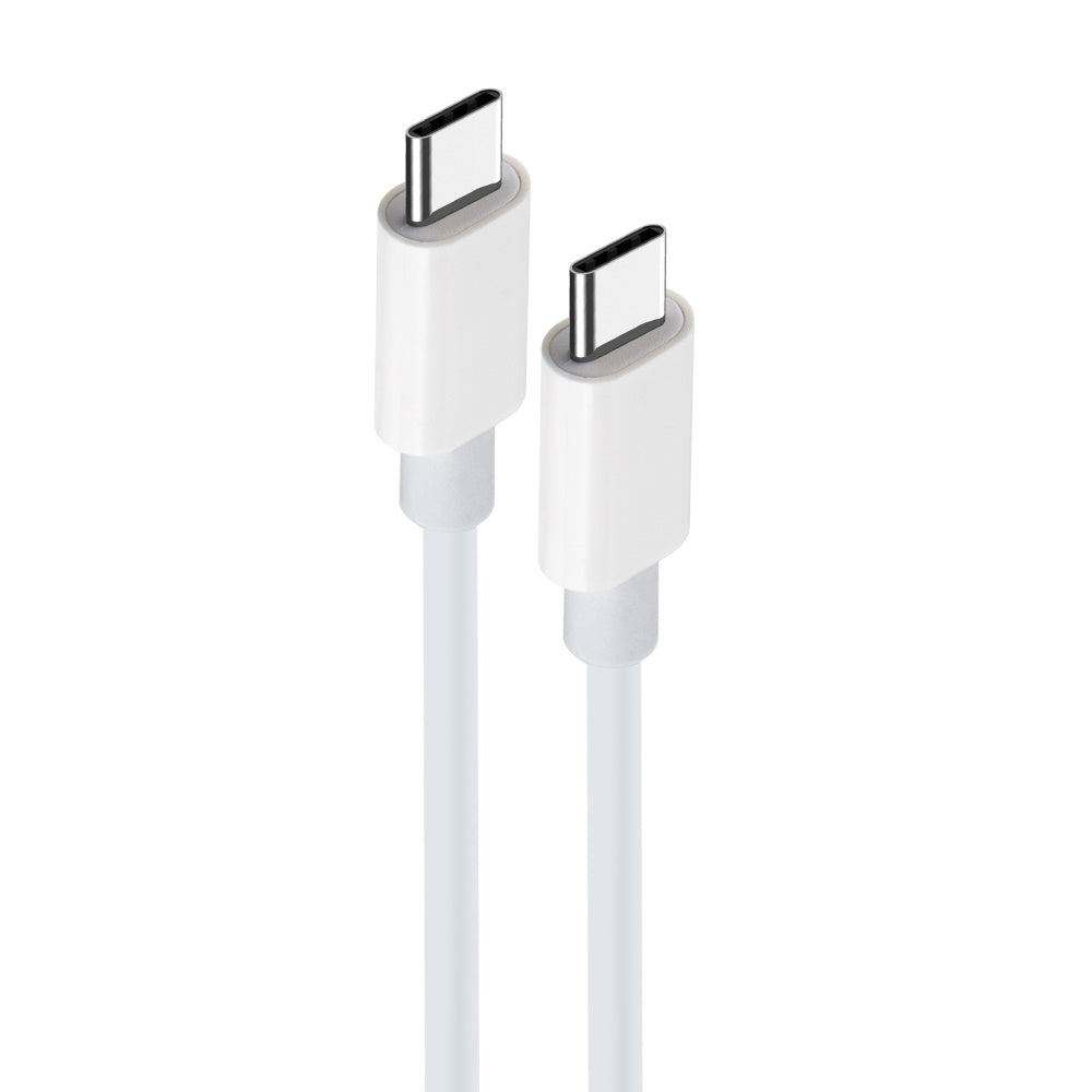 Maxlife MXUC-05 USB-C – USB-C kabelis 1,0 m, 60 W, balts