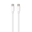 Maxlife MXUC-05 USB-C – USB-C kabelis 1,0 m, 60 W, balts