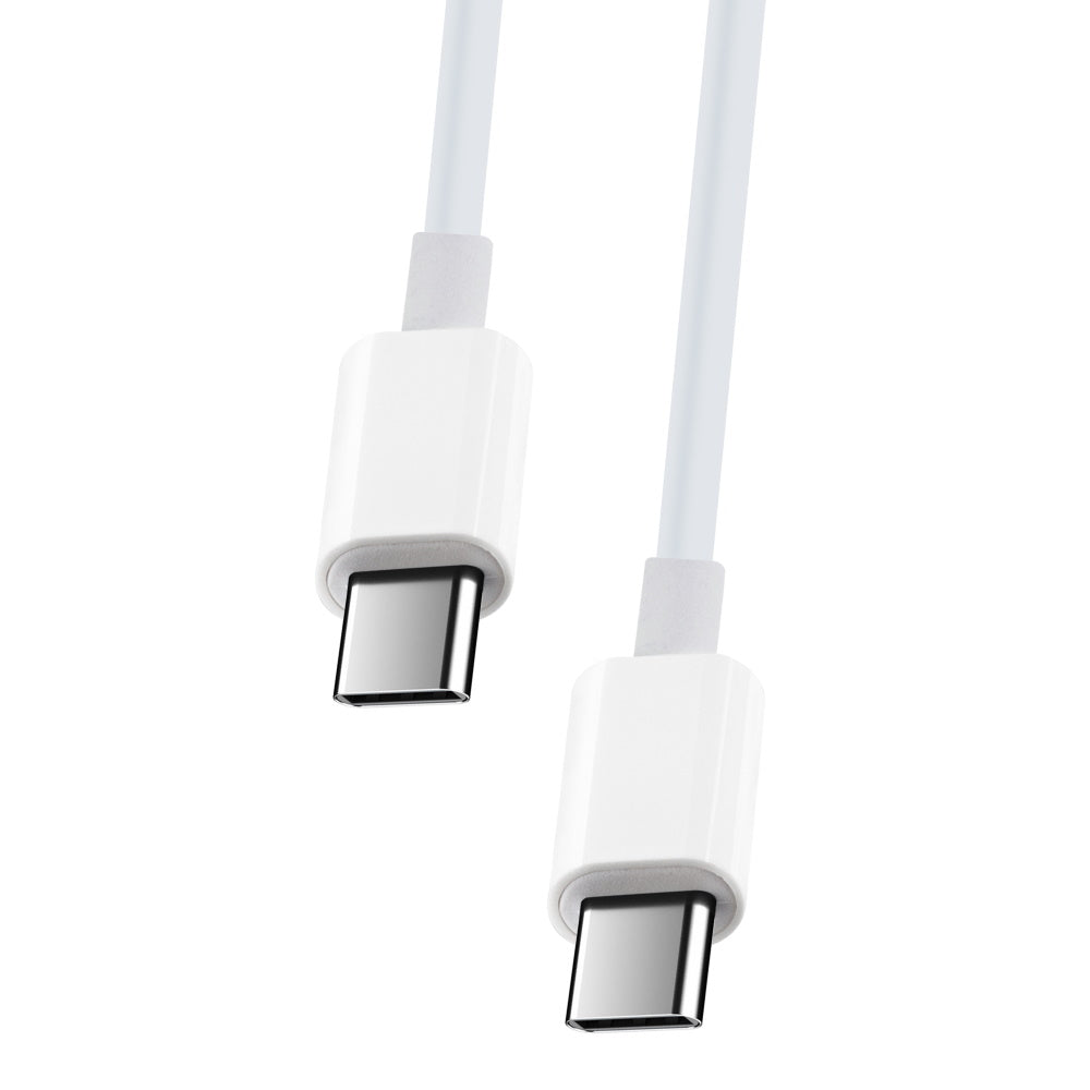 Maxlife MXUC-05 USB-C – USB-C kabelis 1,0 m, 60 W, balts