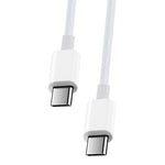 Maxlife MXUC-05 kabelis USB-C - USB-C 2,0 m 60W balts