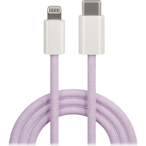 Maxlife MXUC-06 кабель USB-C - Lightning 1,0 м 20 Вт фиолетовый нейлон